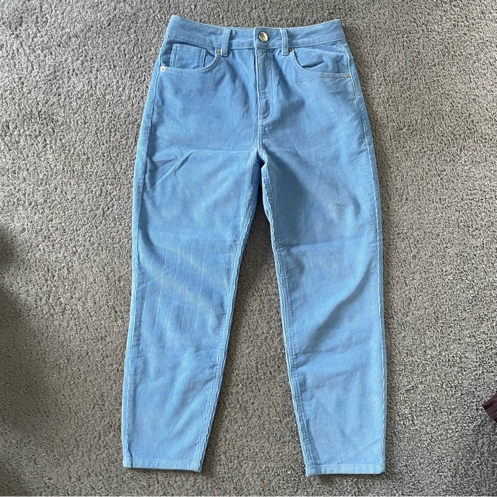 Asos blue corduroys
